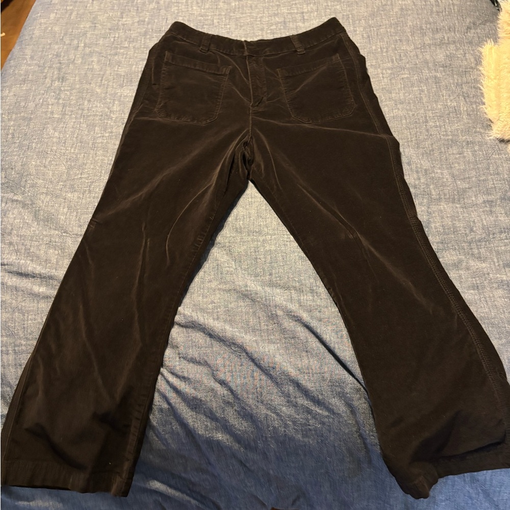 Free People high time velvet kick flare pant